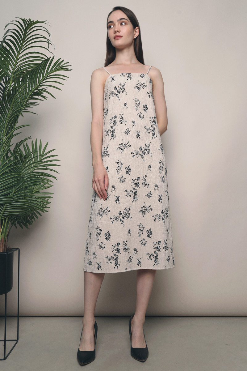 Imerin Textured Pencil Dress Malt