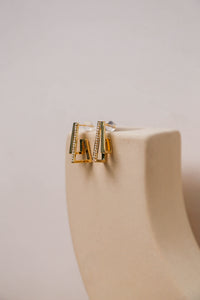 Diamonte Trapez Earrings