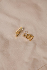 Diamonte Trapez Earrings