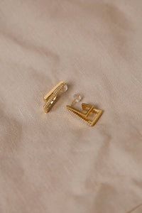 Diamonte Trapez Earrings
