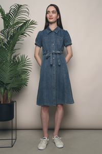 Reina Denim Midi Dress (Restock)