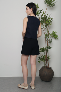 Enchanted Tweed Vest Top Navy