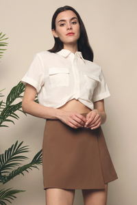 Esther Flap Skorts Brown