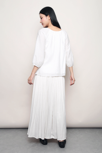 Evermore Cutout Blouse White