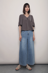 Love at First Fit Blouse Ash Brown
