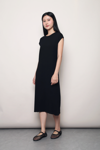 Ezy Does It Midi Knit Dress Black