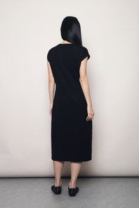 Ezy Does It Midi Knit Dress Black