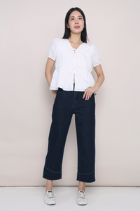 Fab Pleat Blouse White (Backorder)