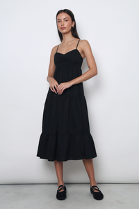 Fairfield Sweetheart Midaxi Dress Black