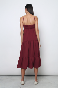 Fairfield Sweetheart Midaxi Dress Wine