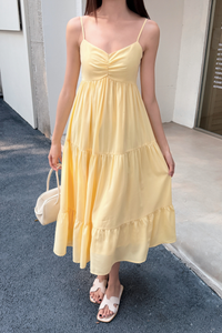 Fairfield Sweetheart Midaxi Dress Butter Yellow