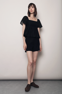 Fairy Fluff Flutter Top Black (Backorder)