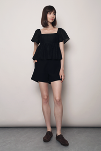 Fairy Fluff Flutter Top Black (Backorder)