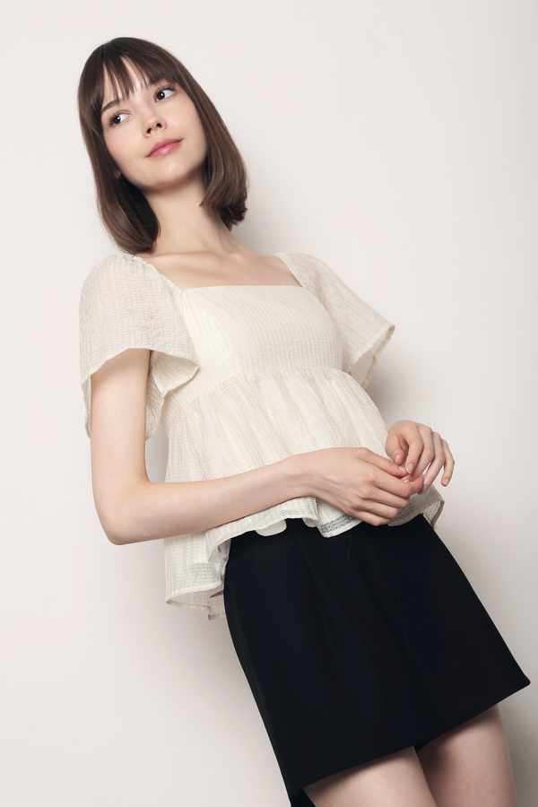 Fairy Fluff Flutter Top Ivory (Backorder)