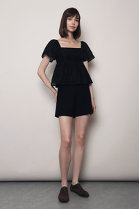 Fairy Fluff Flutter Top Black (Backorder)