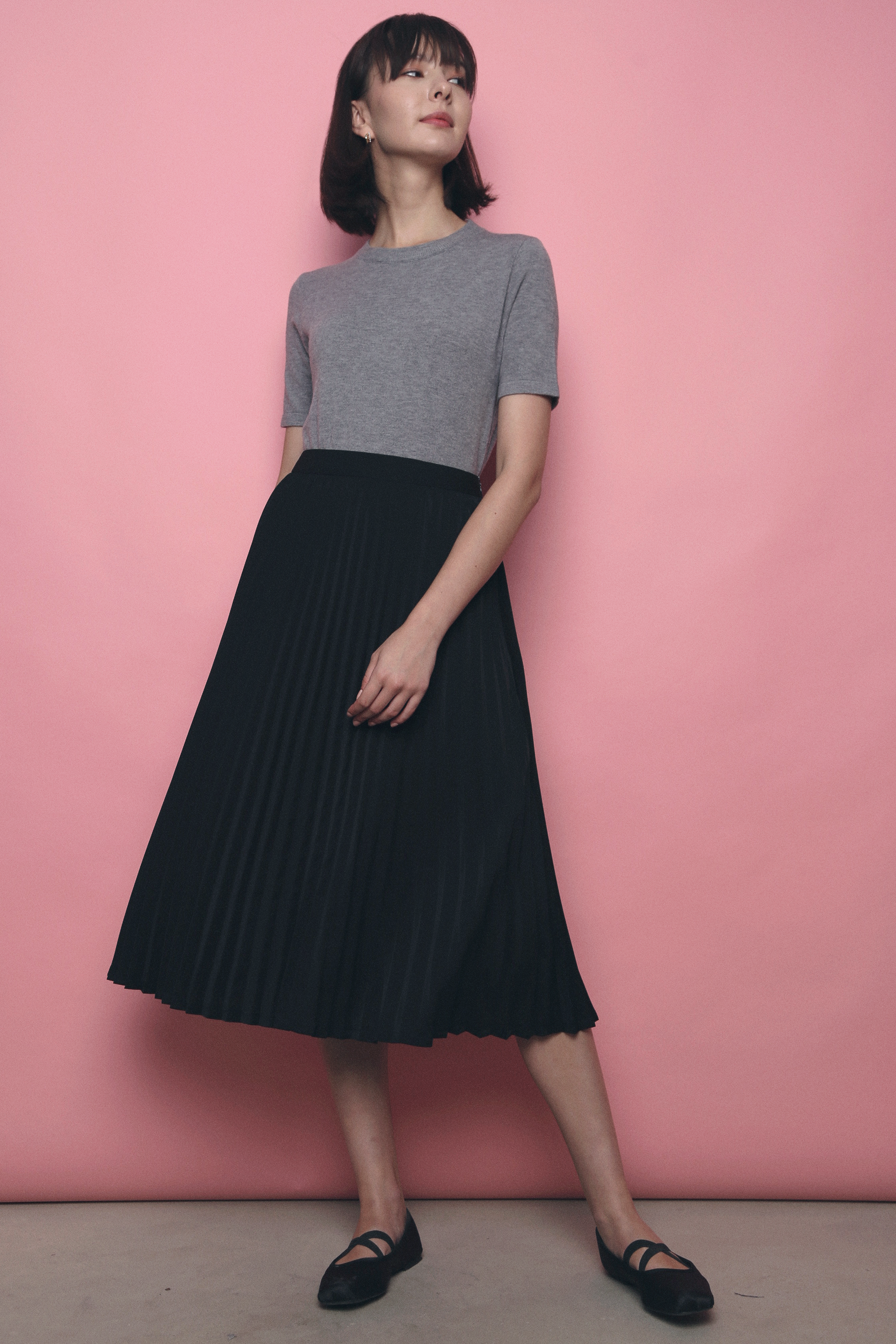 Fiesta Pleat Around Skirt Black