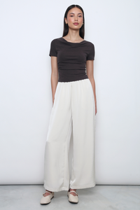 Finest Drape Neck Tee Gunmetal Grey