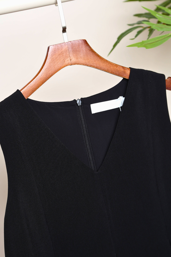 Finishing Pleat Top Black