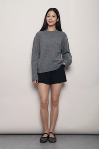 Fireside Cable Knit Pullover Grey (Backorder)