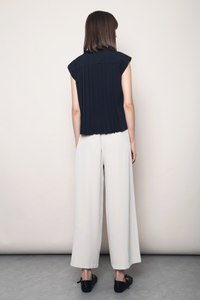 First Class Pleats Blouse Navy