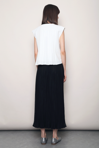 First Class Pleats Blouse White
