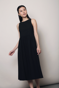Flinders Sleeveless Midi Dress Black (Backorder)