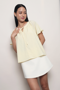 Float Away Flutter Blouse Daffodil Yellow