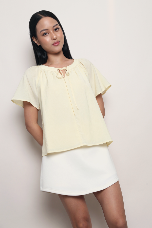Float Away Flutter Blouse Daffodil Yellow