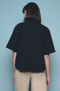 Fluke Linen Shirt Black