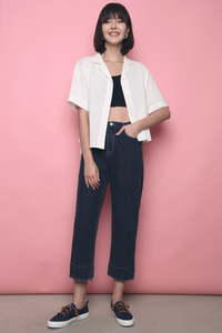 Fluke Linen Shirt White