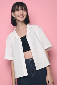 Fluke Linen Shirt White