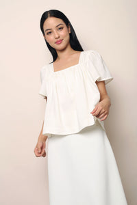 Galerie Ruche Flutter Top Ivory (Restock)