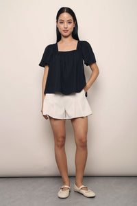 Galerie Ruche Flutter Top Navy (Restock)