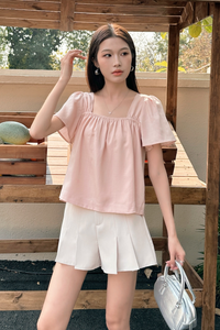 Galerie Ruche Flutter Top Blush Pink (Backorder II)
