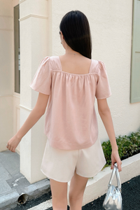 Galerie Ruche Flutter Top Blush Pink (Backorder II)