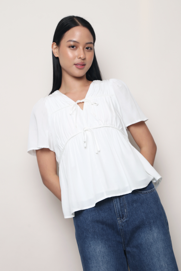 Gathered Dreams Blouse Ivory