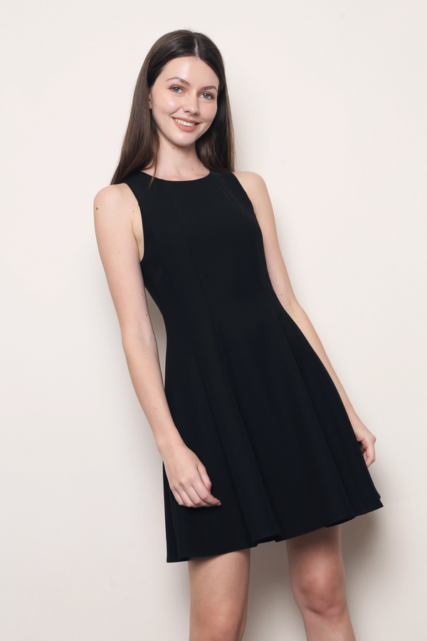 Grace in Motion Swing Dress Black