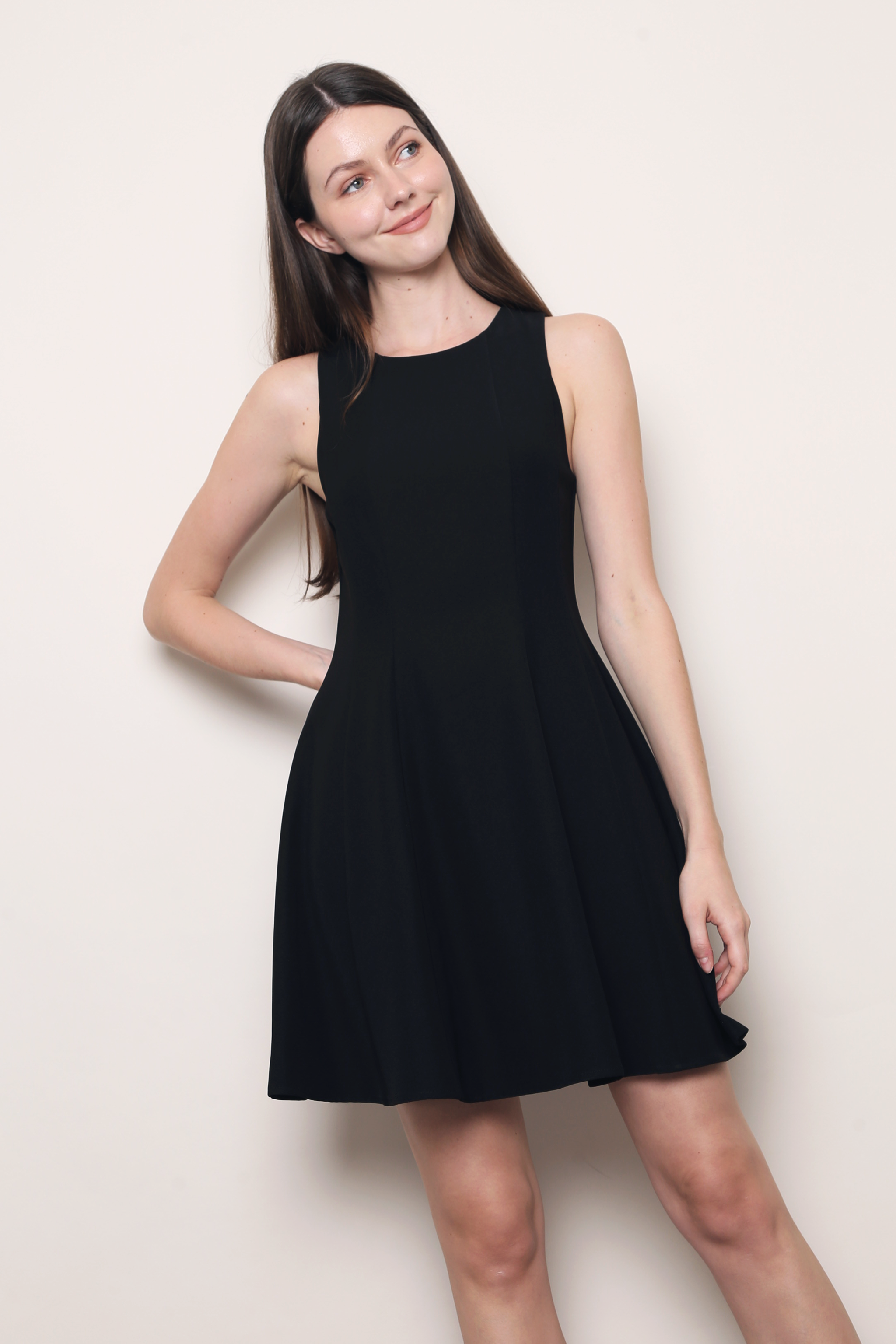 Grace in Motion Swing Dress Black