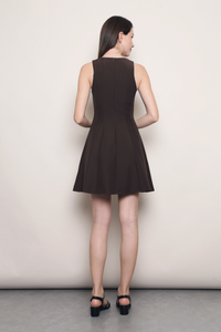Grace in Motion Swing Dress Brown