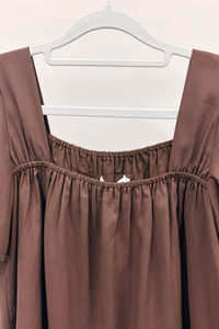Galerie Ruche Flutter Top Brown