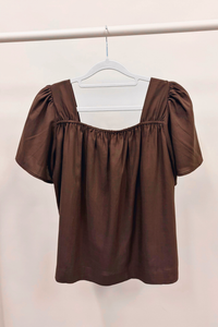 Galerie Ruche Flutter Top Brown