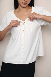 Gracia Ruffle Blouse White