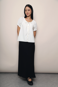 Gracia Ruffle Blouse White