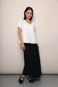Gracia Ruffle Blouse White