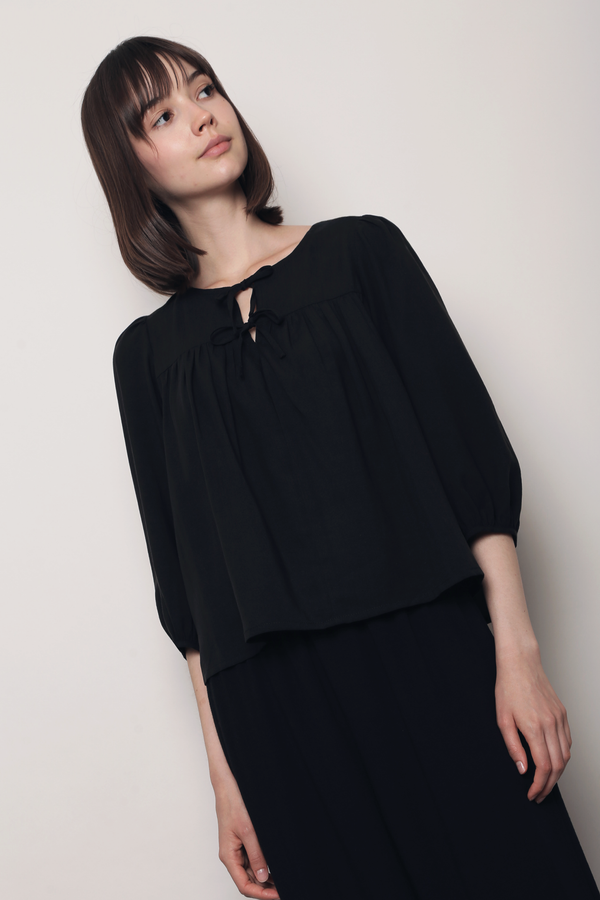 Heather Hill Shift Blouse Black