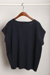 Morning Mist Button Down Knit Navy