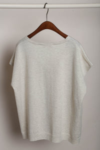 Morning Mist Button Down Knit Heather Cream