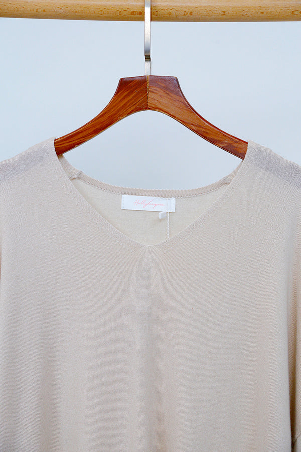 Smith Boxy Knit Top Cream