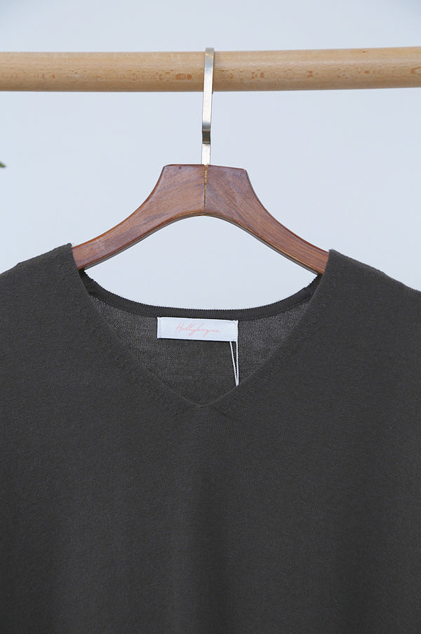 Smith Boxy Knit Top Brown