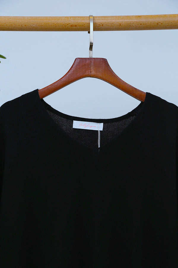 Smith Boxy Knit Top Black